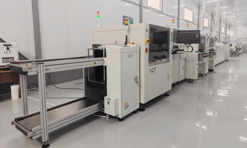 SMT Production Line for PC Motherboards Linia produkcyjna SMT do płyt głównych do komputerów PC