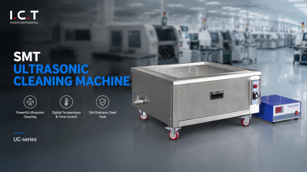SMT Ultrasonic Cleaning Machine I.C.T UC-series Maszyna do czyszczenia ultradźwiękowego SMT serii ICT UC