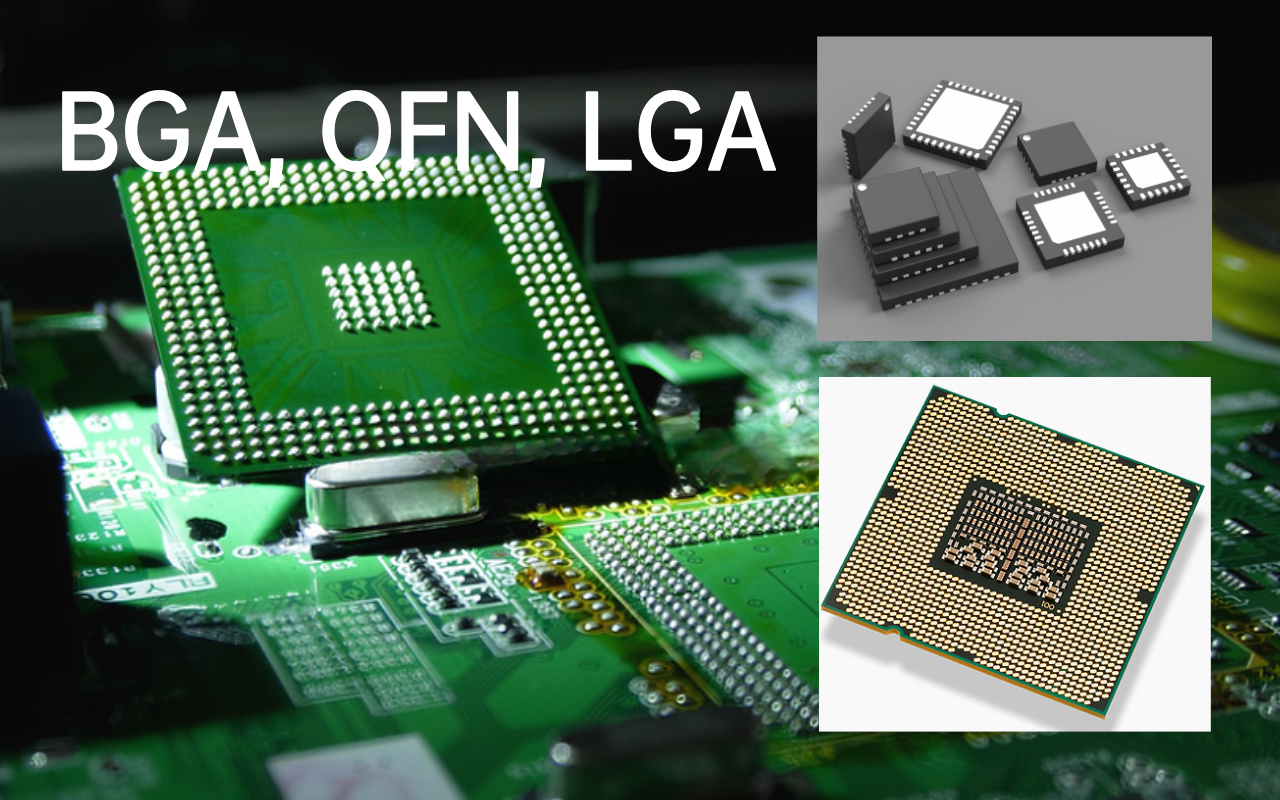 1.2 Rise of BGA, QFN, LGA-Defects Become Hidden 1.2 Pojawienie się defektów BGA, QFN i LGA, które stają się ukryte