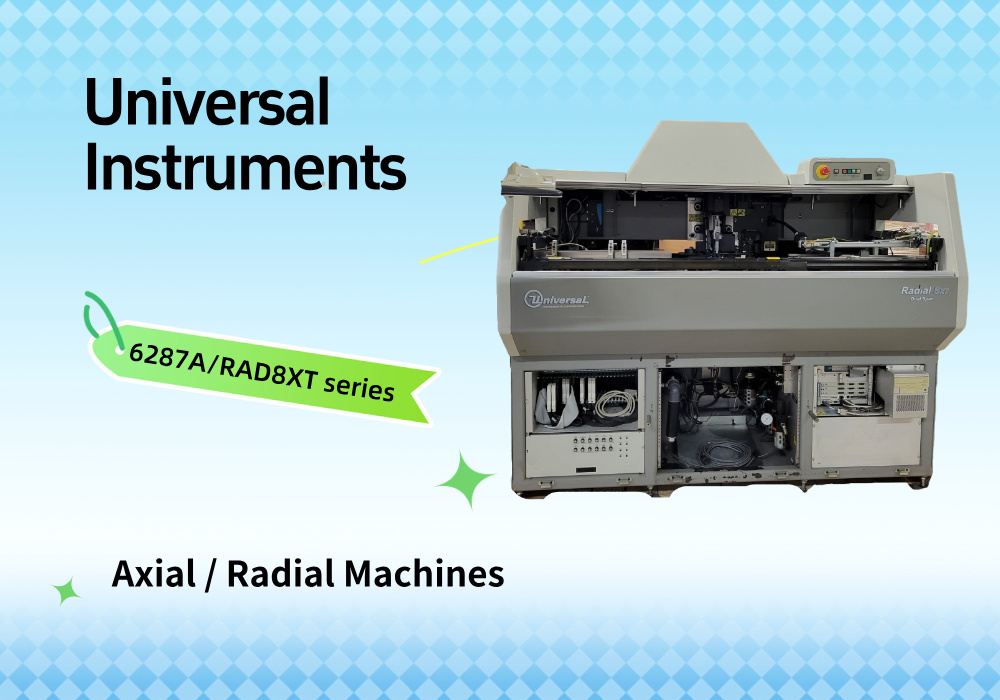 Universal Instruments axial radial machines Maszyny osiowo-promieniowe firmy Universal Instruments