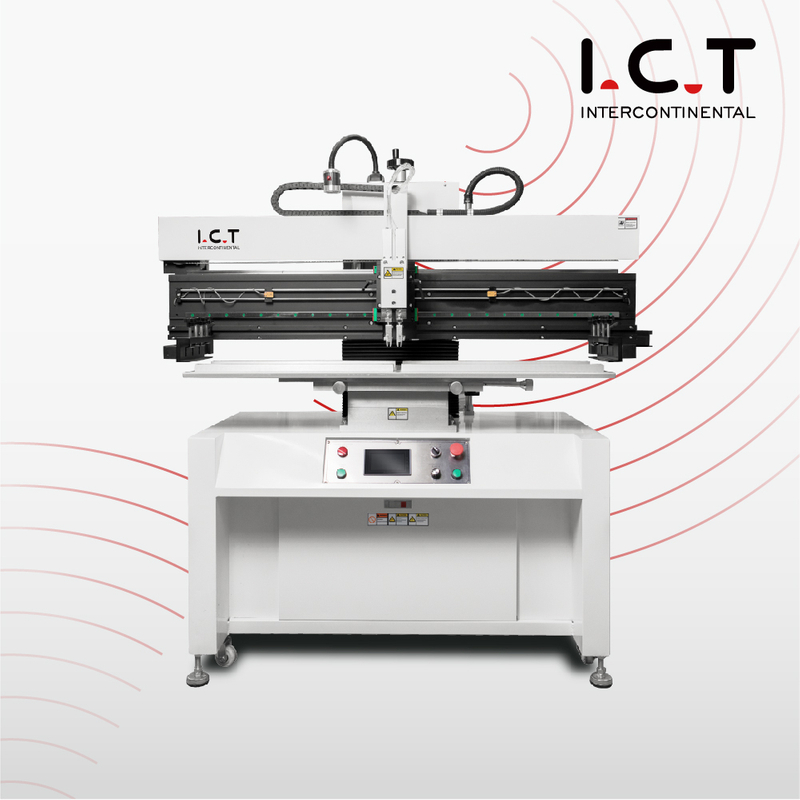 Szybka półautomatyczna drukarka pasty lutowniczej SMT LED P12 |ICT