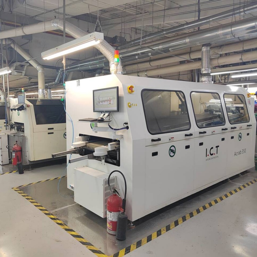 ICT-Acrab450 | Maszyna do lutowania na fali azotowej w linii DIP