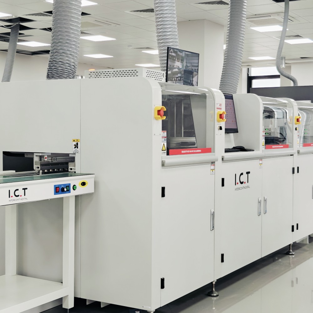 ICT | Pulpitowa selektywna lutownica THT Offline Wave PCB