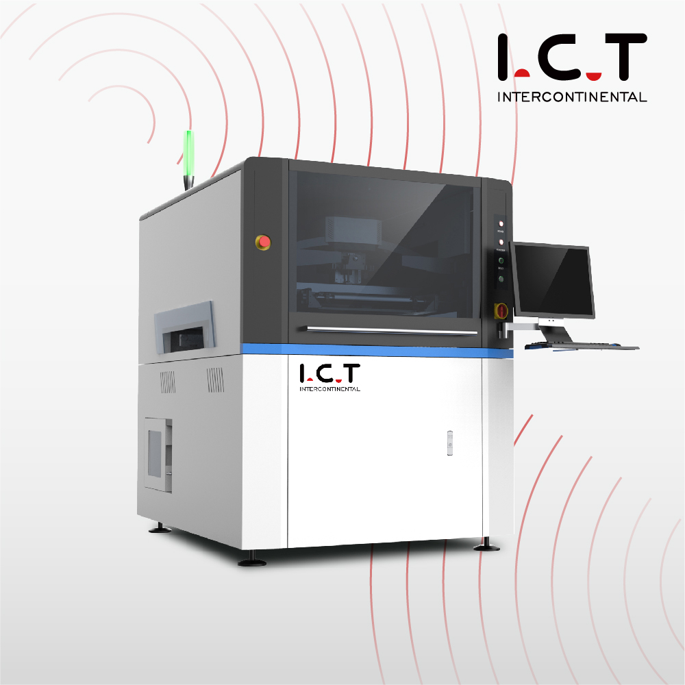 Pasta lutownicza SMT Drukarka szablonowa SMD W pełni automatyczny model ICT-1200mm