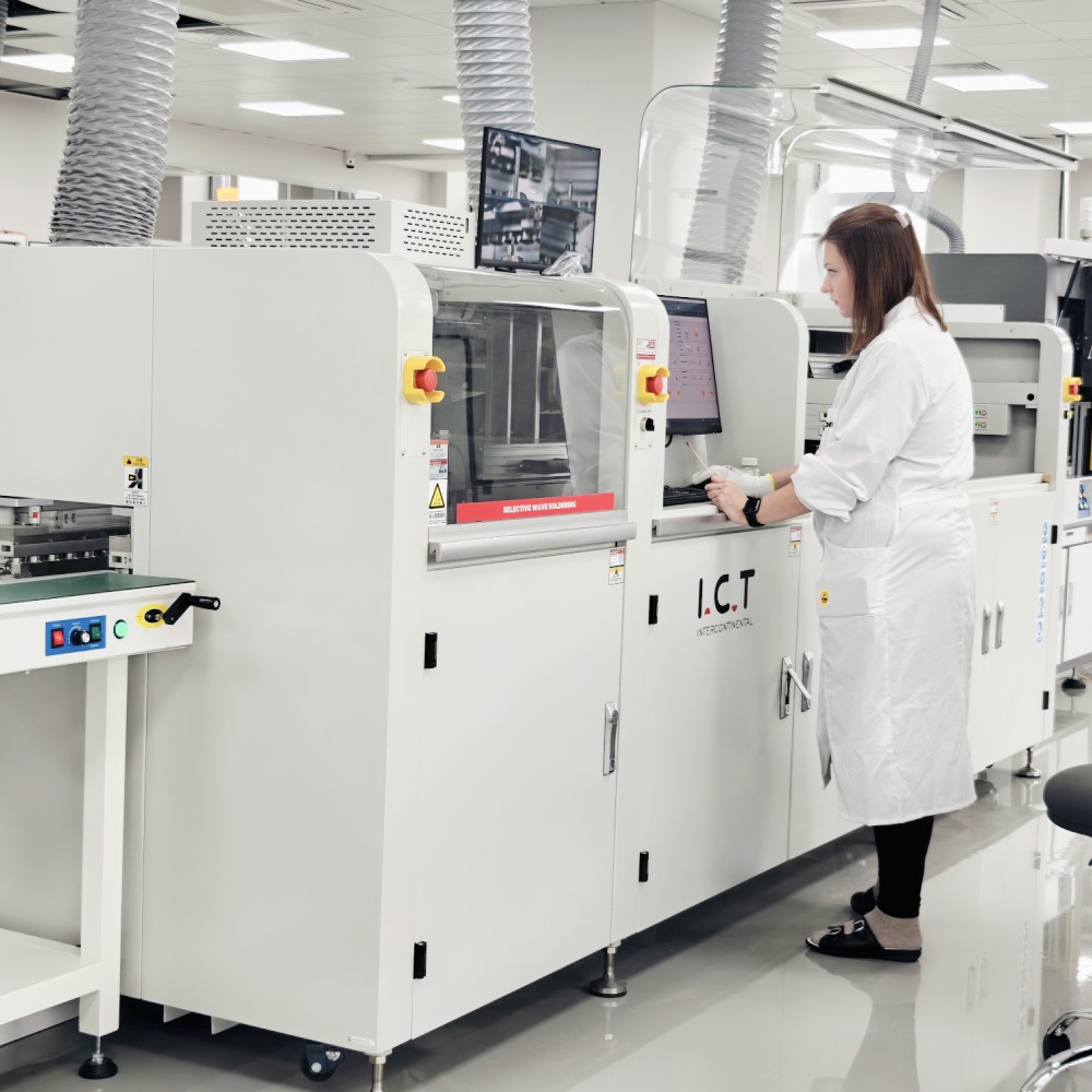 ICT | Stołowa, ekonomiczna, bezołowiowa maszyna do lutowania na fali