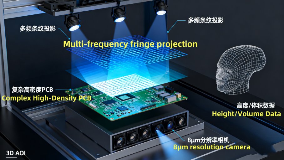 Schematyczny diagram obrazowania światła strukturalnego 3D