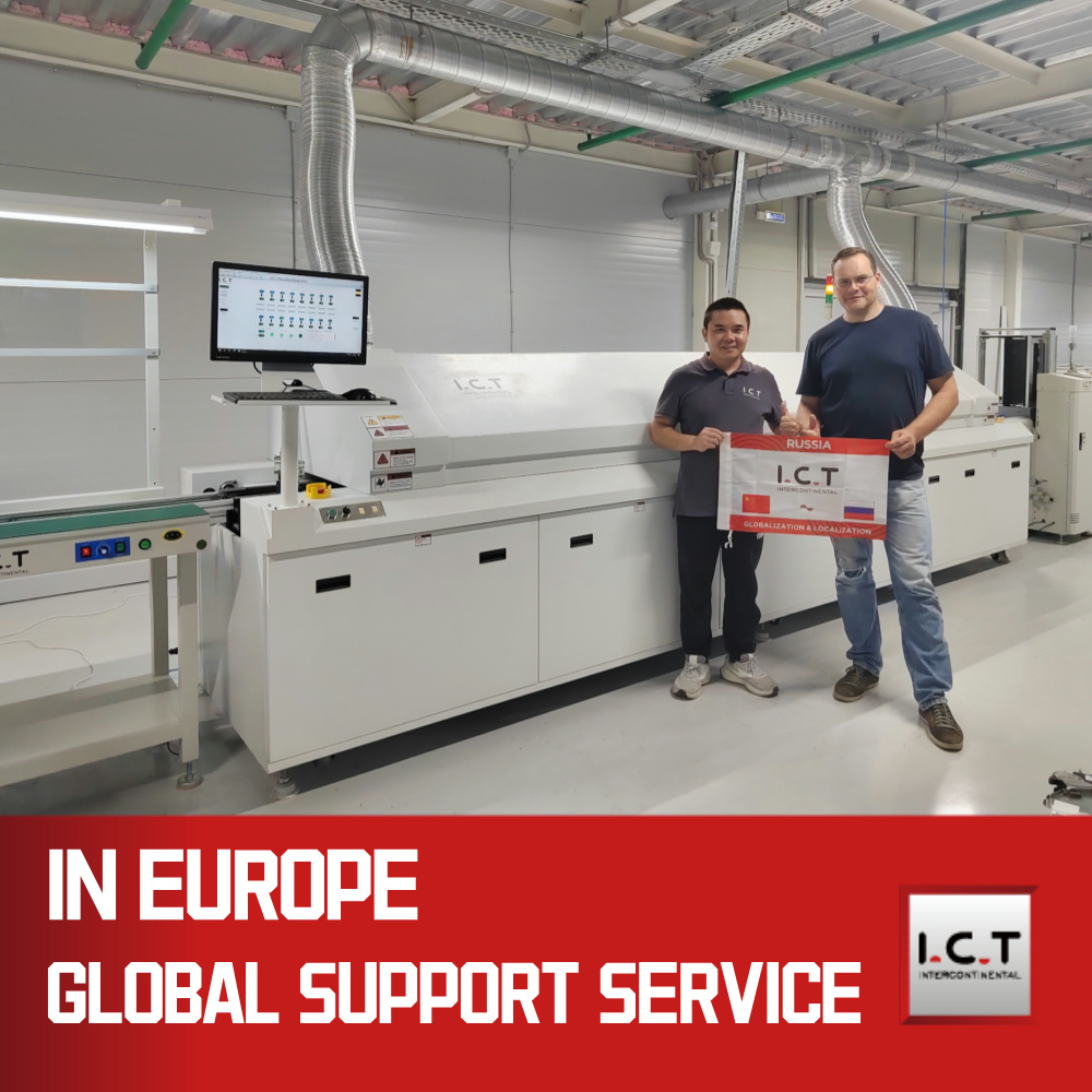 ICT | Piec do lutowania rozpływowego chłodnicy Piec rozpływowy z listwą LED