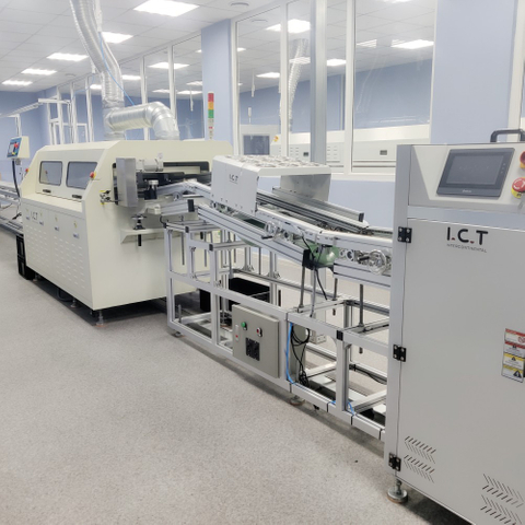 Mini-półautomatyczna maszyna do lutowania metodą DIP do płytek PCB z możliwością mocowania przelotowego