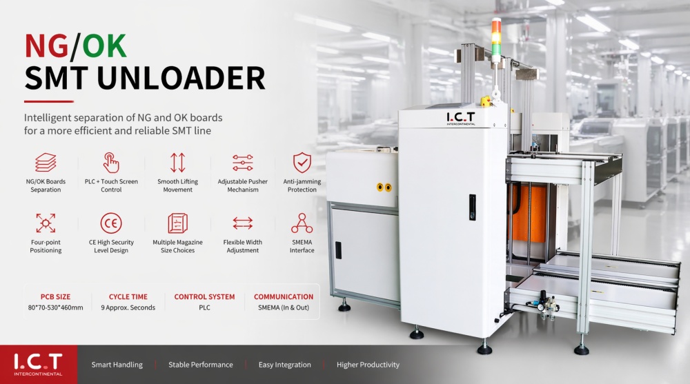 SMT z ok. modułem rozładowującym magazynki 