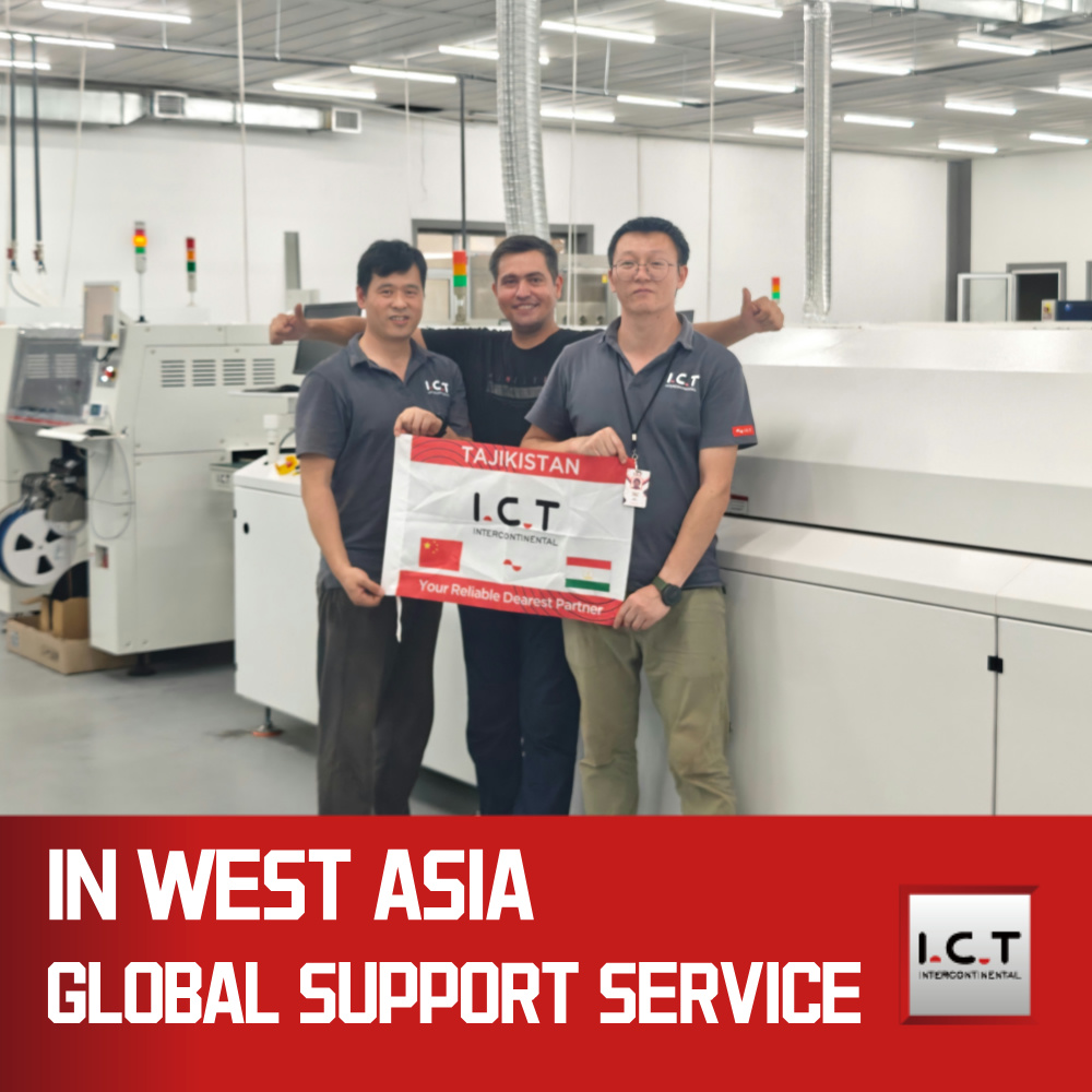 ICT | Konwekcyjny piec rozpływowy z przenośnikiem lutowniczym Maszyna do lutowania rozpływowego E-therm Smt