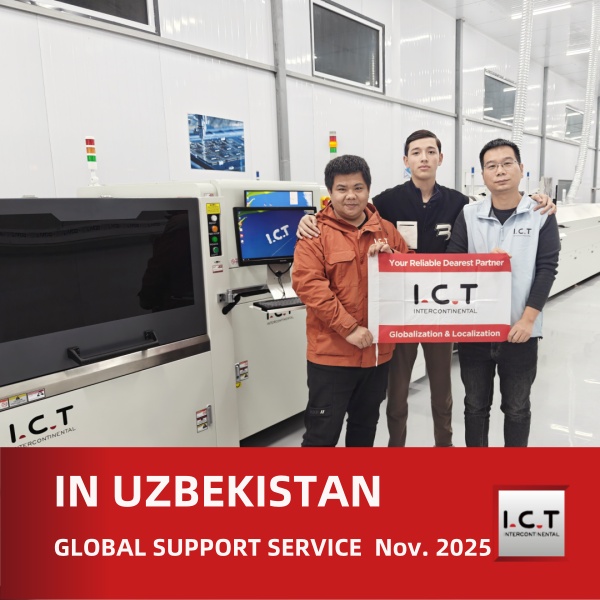 ICT dostarcza linie SMT i DIP do produkcji płyt głównych do komputerów PC w Uzbekistanie