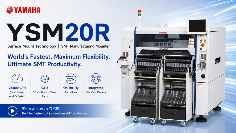 YSM20R Modułowa maszyna do montażu chip&oacute;w Smt firmy Yamaha