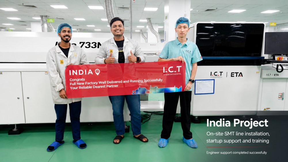 Inżynier ICT kończy wsparcie w zakresie instalacji i szkolenia linii SMT w Indiach.jpg